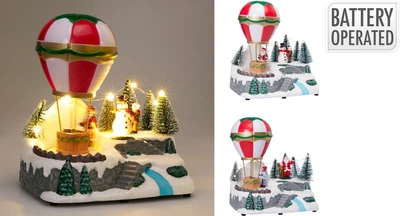 Новорічна фігурка Christmas Decoration Санта з повітряною кулею (ABL100020)