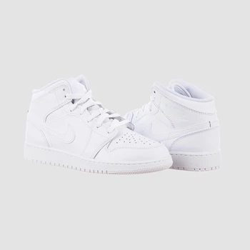 Кроссовки женские Jordan 1 Mid (Gs) 38 Белый 554725-136