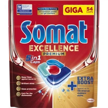 Таблетки для посудомийних машин Somat Excellence 5-в-1 54 шт. (9000101807936)