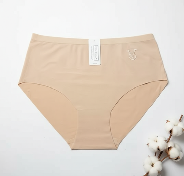 Женские трусики слип Finella 4XL ОБ-117-119 теплый бежевый бесшовные высокая посадка(WNMC90106)