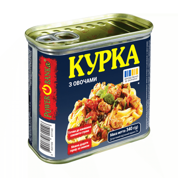 Курка PowerBANKa з овочами 340 г