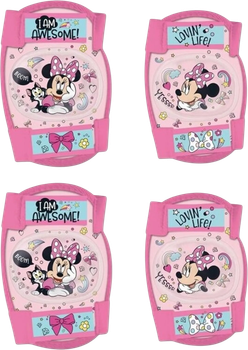 Komplet ochraniaczy Disney Minnie na łokcie i kolana rozmiar S Różowe (5902308590946)