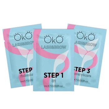 Набір для ламінування вій і брів OKO STEP 1, 2 , 3 × 1 мл
