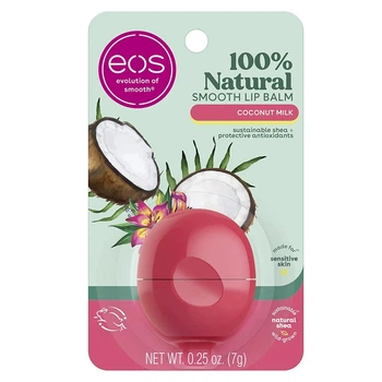 Бальзам для губ Eos Natural Shea Lip Balm Coconut Milk, кокос, 7 g