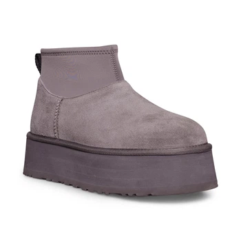 Женские угги UGG Classic Mini Dipper Thundercloud 39р - (25см) Серый цвет