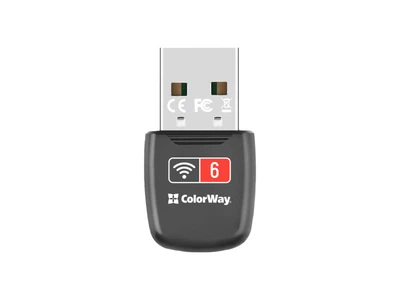 Мережевий адаптер ColorWay Wi-Fi 6 (CW-AD-W1)