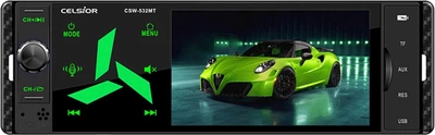 Автомагнитола 1-DIN (Celsior) USB + SD Card + AUX CSW-532M (с монитором) CSW-532MT