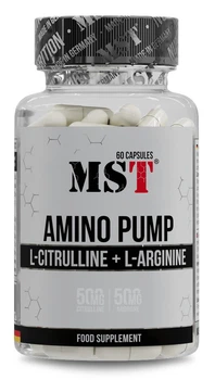 MST® Amino Pump Комплекс L-цитруліну L-аргініну 500/500 мг - 60 капсул (4260641165100)