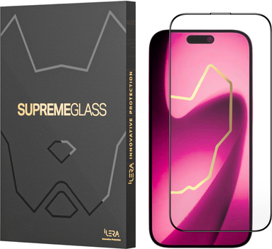 Захисне скло iLera DeLuxe Original Glass 2.0 для Apple iPhone 17 Black (ILFCDL17)