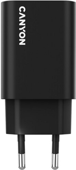 Мережевий зарядний пристрій Canyon OnCharge 30CL 1xPD Type-C 30W Black (CNE-CHA30CLB)