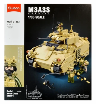 Конструктор Sluban БМП M3A3S Bradley 905 деталей 4 фигурки M38-B1363