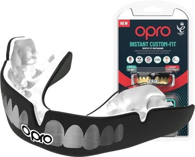 Капа Opro Instant TEETH взрослая (возраст 11+) Black/Silver (102526002)