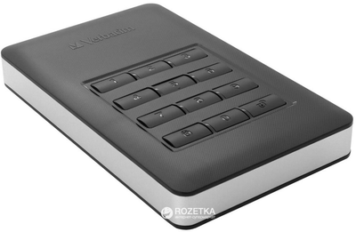 Жорсткий диск Verbatim Store n Go 2TB 5400rpm 8MB 53403 2.5 USB 3.1 Secure Portable Keypad Access Black