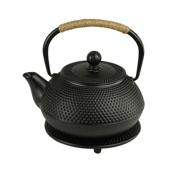Чавунний чайник для заварювання з підставкою Black Cast iron 800 ml