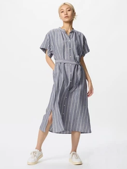 Плаття міді жіноче літнє Uniqlo 375466950 XS Сіре (1159844083)