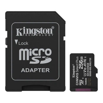 Карта пам'яті Kingston microSD 256GB C10 UHS-I A1 V10 R150MB/s + SD