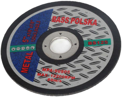 Tarcza Bass Polska 125 x 3.0 x 22.2 mm 2465 (5902067616888)