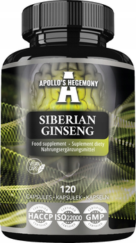 Suplement diety Apollo's Hegemony Siberian Ginseng 120 kapsułek (8721077931104)