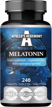 Suplement diety Apollo's Hegemony Melatonin 240 tabletek (8721077930572)