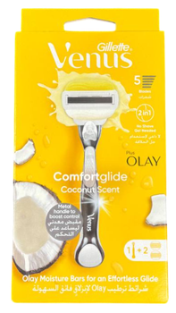 Бритва Gillette Venus Comfortglide Coconut, 1 станок + 2 сменные кассеты