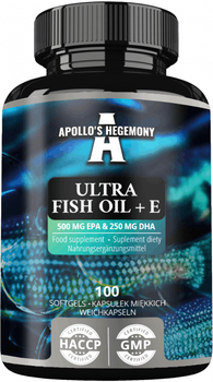 Suplement diety Apollo's Hegemony Ultra Fish Oil + E 100 kapsułek (8721077930039)