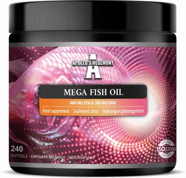 Suplement diety Apollo's Hegemony Mega Fish Oil 240 kapsułek (8721077931562)