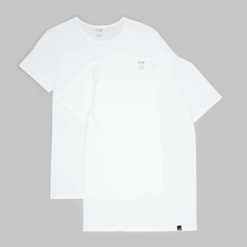 Набір футболок натільних чоловічих бавовняних Puma Elements Stichd 94724801 XL 2 шт White (8720245884228)