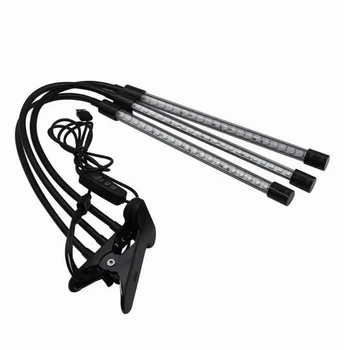 Фитолампа светодиодная для ускорения роста комнатных растений USB Led Grow Light на 3 ветки с таймером