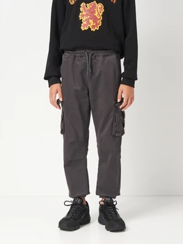 Дитячі штани-карго для хлопчика Minoti 27PANT46 43808TEN 134-140 см Сірі (5063025534535)
