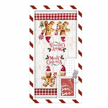 Набор полотенец для кухни Ardesto Christmas Gingerbread ART3863HGB (38см) 2шт