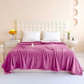 Плед з мікрофібри 200*220 см Malloory Home бузковий