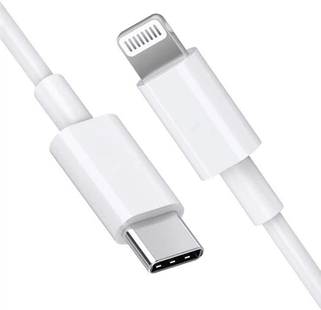 Кабель для быстрой зарядки айфон айпад Apple iPhone 8 X 11 12 13 14 Pro Max Plus Mini 66W 4A Type C to Lightning USB-C шнур тайпси лайтнинг для швидкого заряджання iOS устройств Apple Белый LEXEGO CZ-TC1
