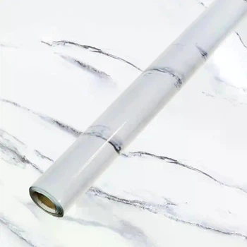 Самоклеюча плівка Supretto Мармур 3Mх0. 60M біла
