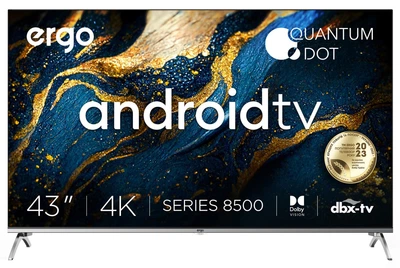 Телевізор Ergo QLED 43" 43GUS8555