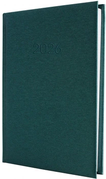 Ежедневник датированный Economix 2026 А5 Текстиль Зеленый (E21634-04)