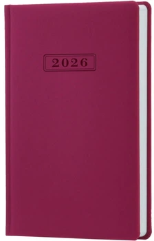 Ежедневник датированный Optima 2026 А5 Vienna Баклажанный (O26164)