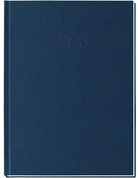Ежедневник датированный Economix 2026 А5 Клетка Синий (E21609-02)
