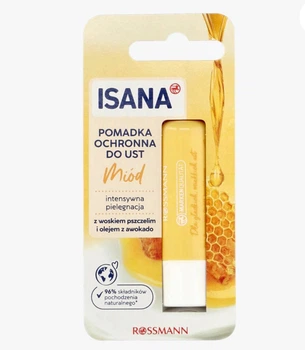 Бальзам для губ с пчелиным воском Isana Lippenpflege Honig 4,8 г