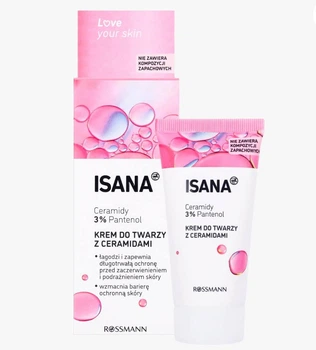 Крем з керамідами для відновлення барʼєру шкіри Isana Ceramide Cream 50 мл