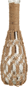 Ваза Home Styling Collection скляна з плетеним шнуром 30 см (8720573921176)