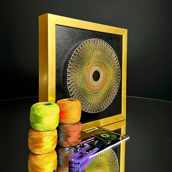 Набір для творчості та рукоділля String Art «Sunset 30х30» EX-074 Art Millennium
