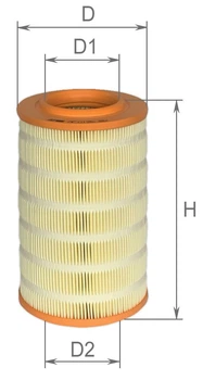 Фильтр воздушный с сеткой Alpha Filter Citroen Peugeot Fiat Iveco 1444TY (AF0126)