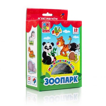 Набір магнітів Vladi Toys "Мій маленький світ "Зоопарк" (VT3106-10)