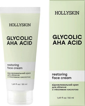 Крем для лица Hollyskin Glycolic AHA Acid Face Cream с гликолевой кислотой 50 мл (4823109700628)