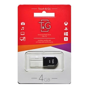Флеш накопичувач USB 4Gb T&G Shorty TG010, Black, USB 2.0 (TG010-4GB)