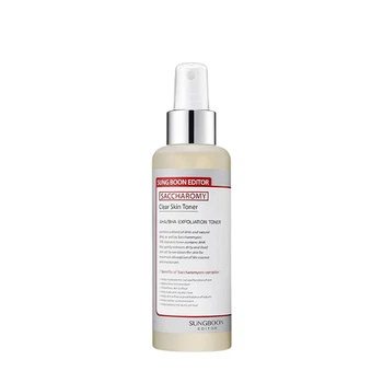 Тонер очищающий с AHA BHA кислотами Sungboon Editor Saccharomy Clear Skin Toner 160 мл