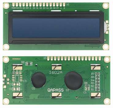 ЖК LCD 1602 16х2 модуль дисплей - синий, для Arduino и прочих проектов