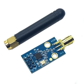 Беспроводной модуль CC1101 433 МГц с SMA-антенной — высокая дальность, SPI-интерфейс, поддержка RSSI