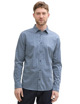 Сорочка д/р Tom Tailor М0136791 (1045081) колір синій (М0136791 - 216046)