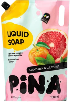 Жидкое мыло Pina Mandarin and Grapefruit дой-пак 1500 мл (4820287020524)